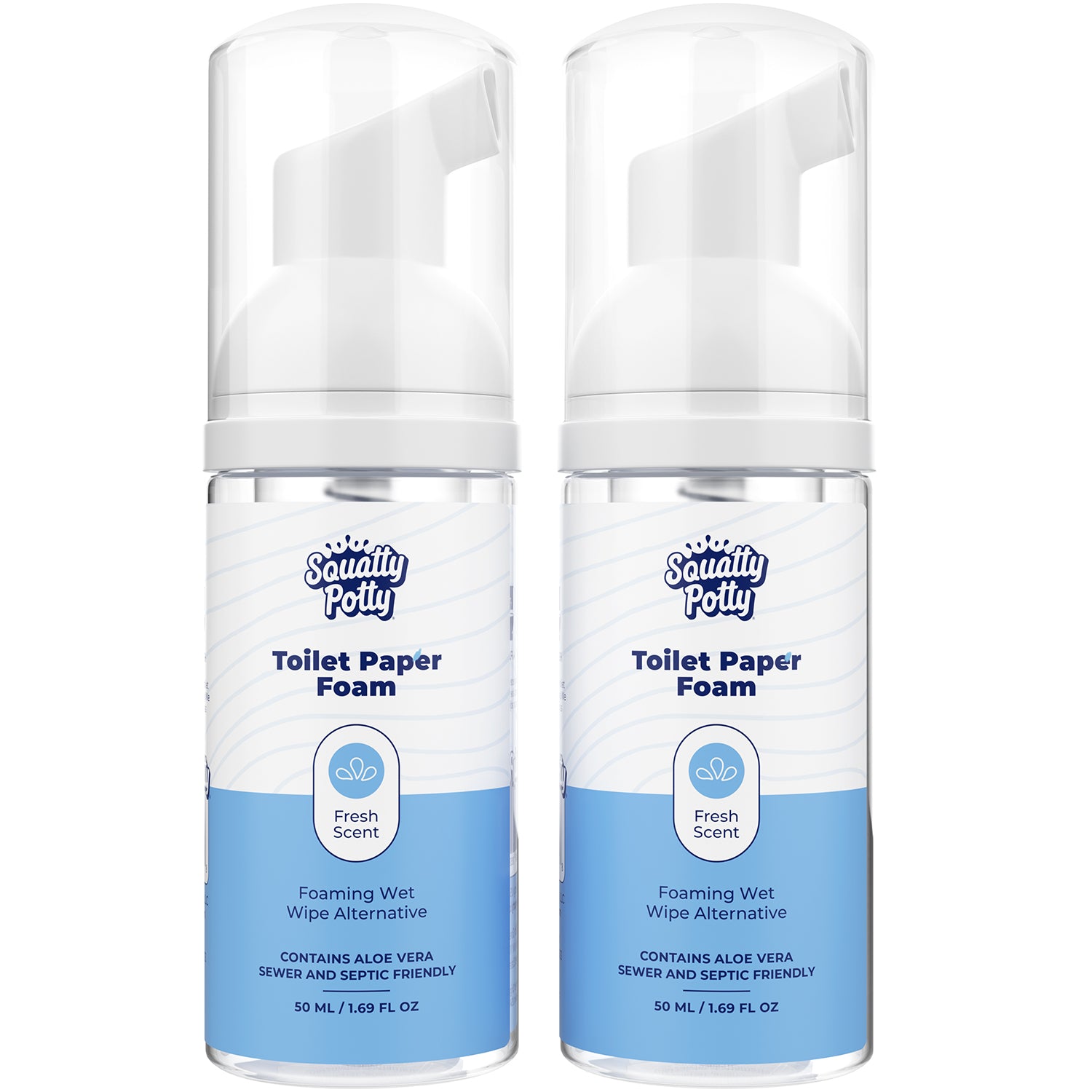 Toilet Paper Foam Instant Wet Wipe 2 Pack